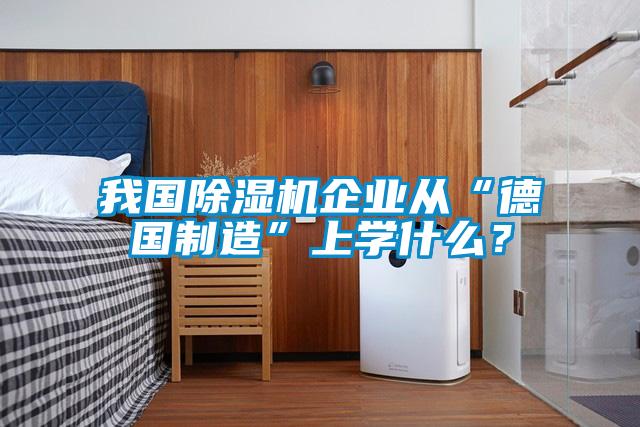我國除濕機(jī)企業(yè)從“德國制造”上學(xué)什么？