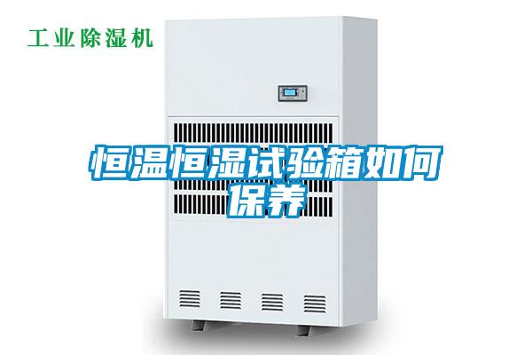 恒溫恒濕試驗箱如何保養(yǎng)