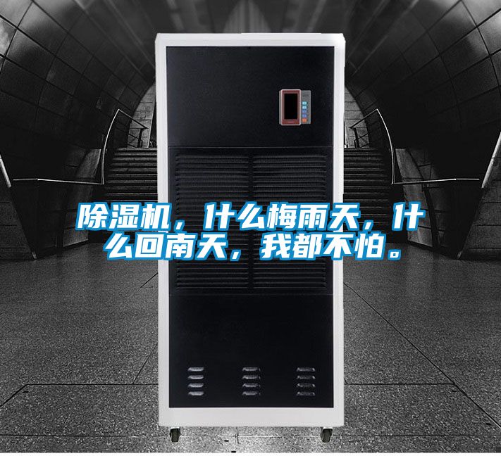 除濕機，什么梅雨天，什么回南天，我都不怕。